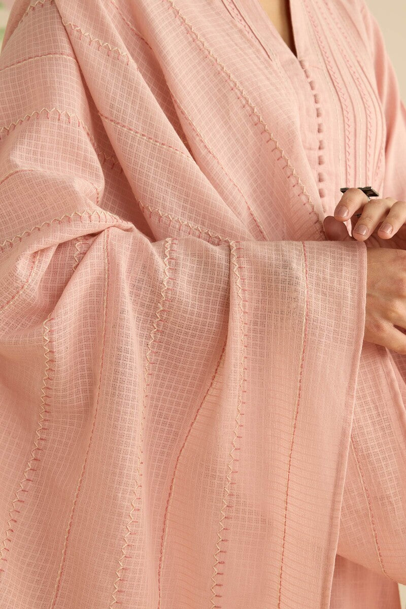 Kashida Kiara Pink Dupatta