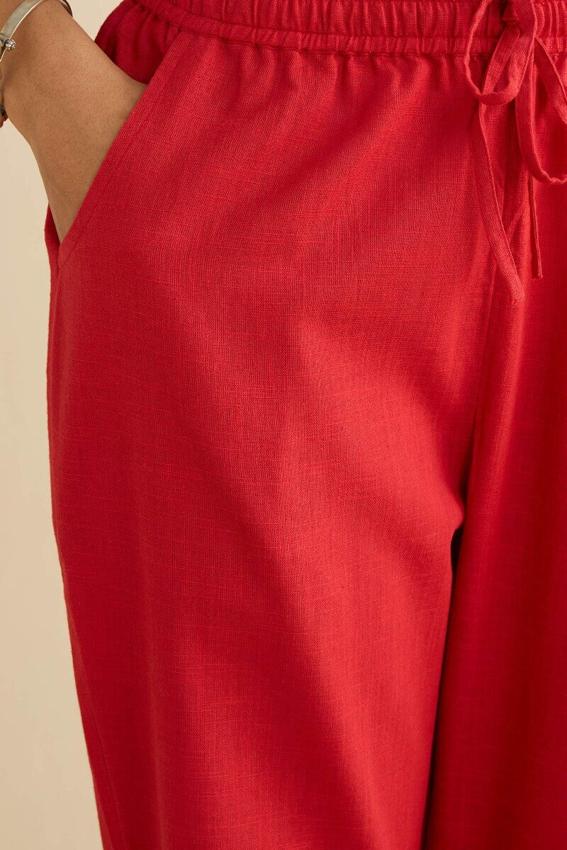 Kashida Kiara Red Narrow Pants