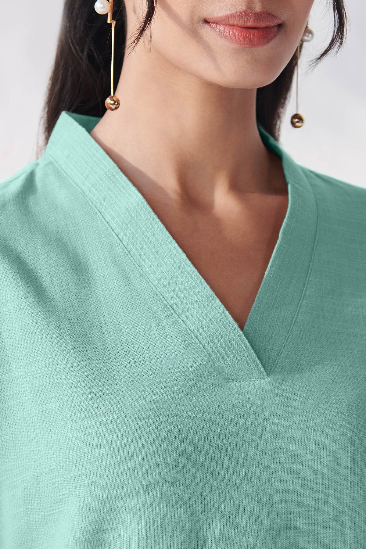 Roza Afreena Turquoise Kurta