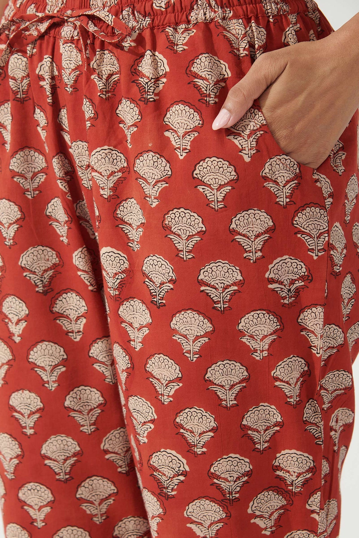 Sehra Fazeen Bagru Narrow Pants