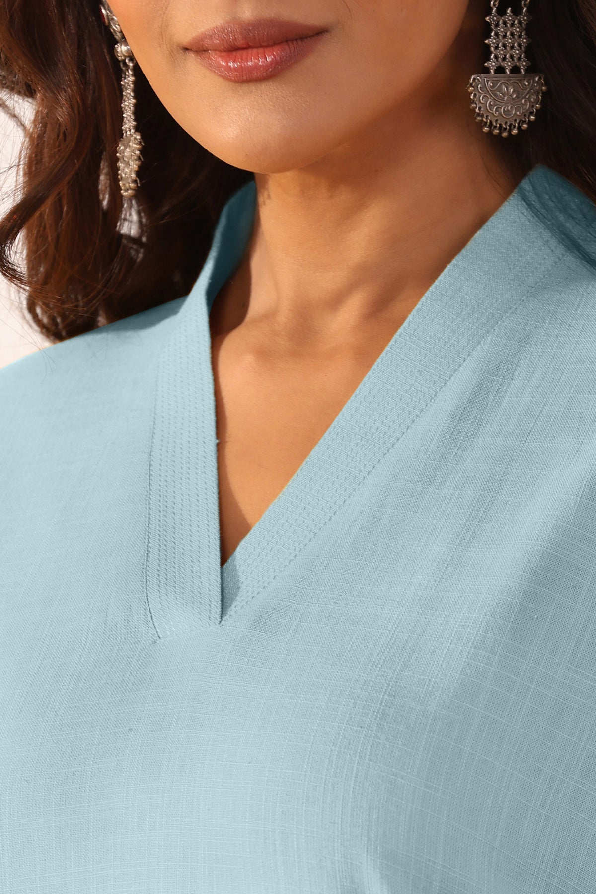 Roza Zehna Blue Kurta