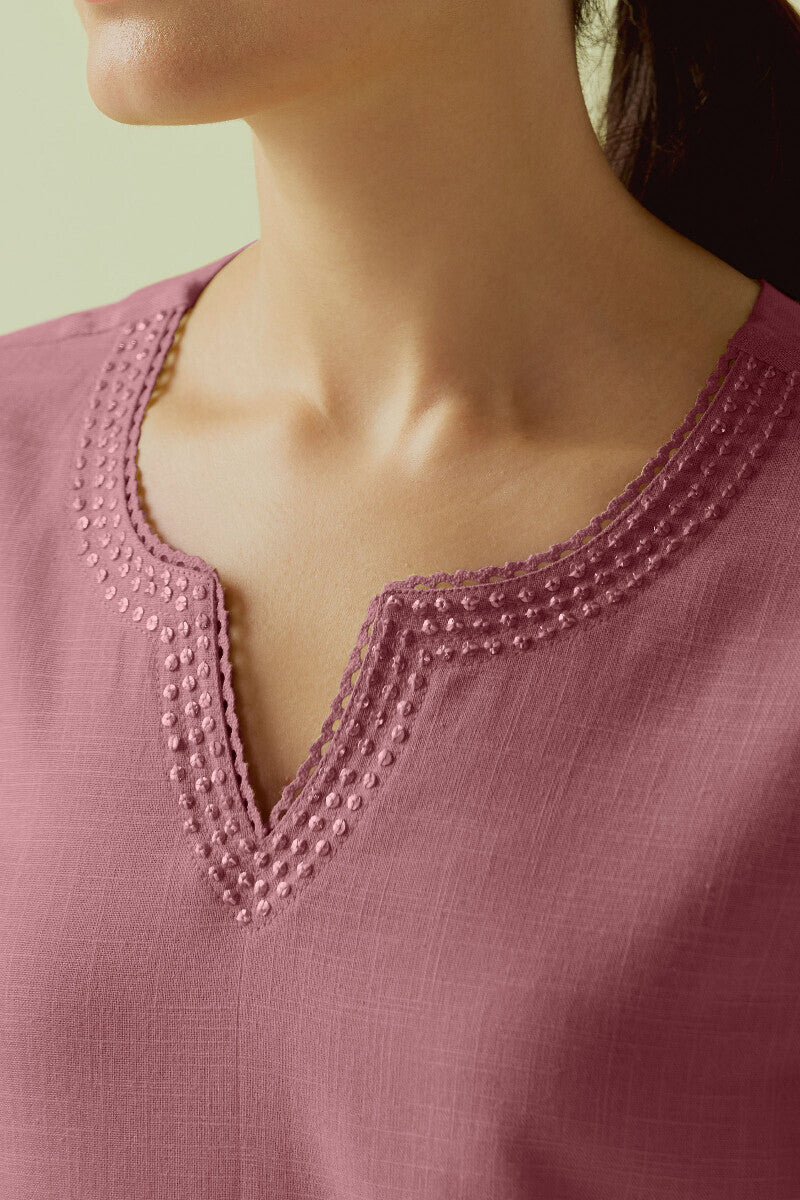 Roza Zara Mauve Kurta