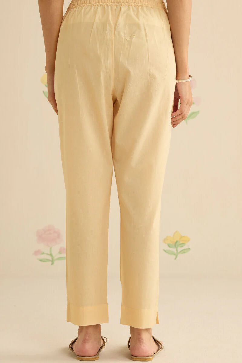 Surplus: Roza Seerat Cream Narrow Pants