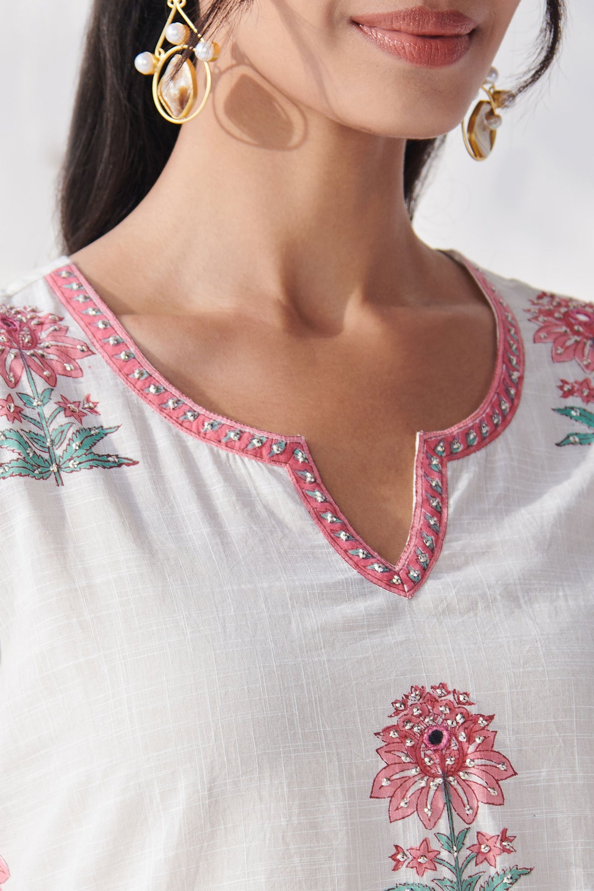 Gulbahar Bahara Sanganeri Kurta