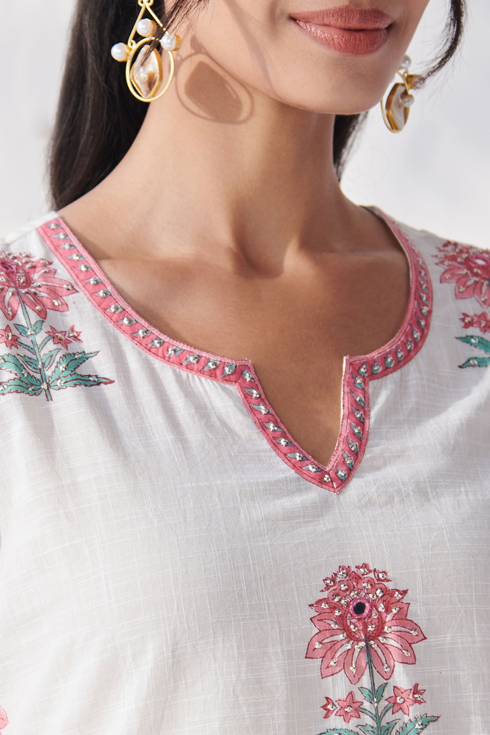 Gulbahar Bahara Sanganeri Kurta