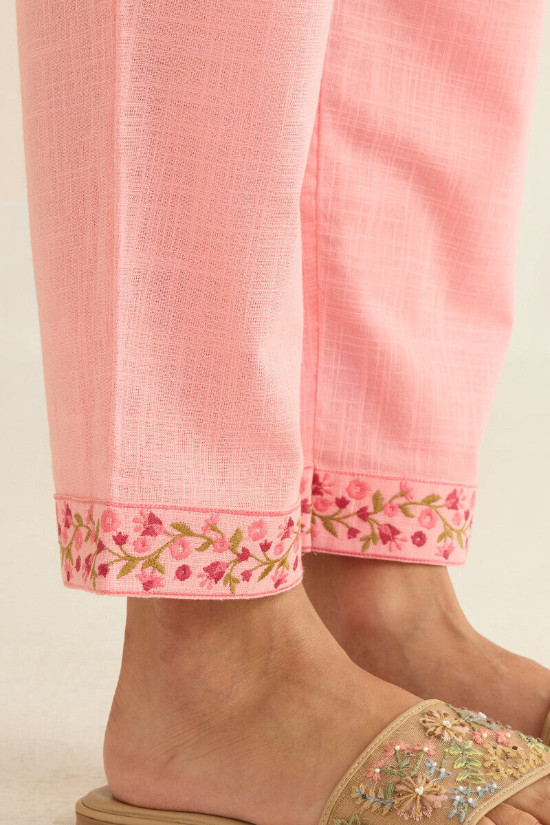 Mehraab Mahi Pink Narrow Pants