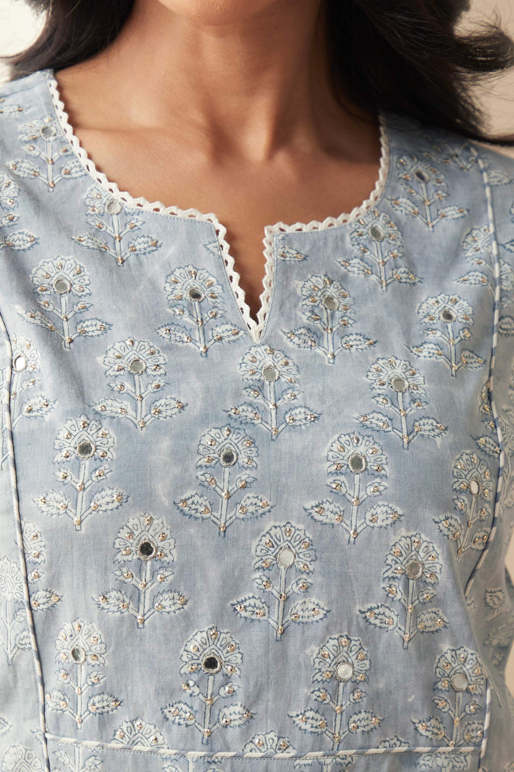 Rosheen Heer Sanganeri Kurta