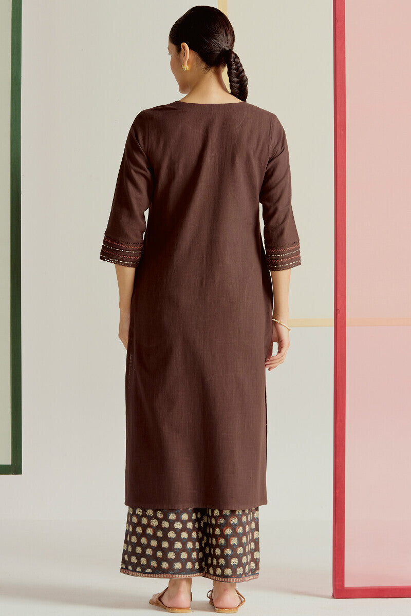 Roza Seerat Brown Kurta