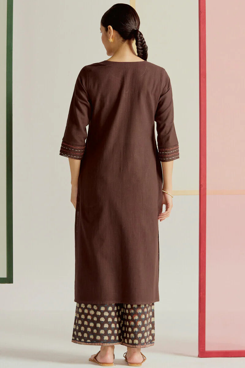 Roza Seerat Brown Kurta