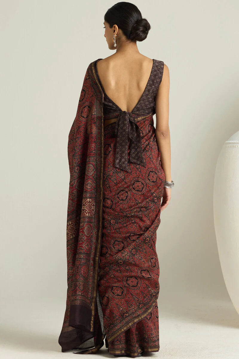 Surplus: Sehra Nahida Ajrakh Chanderi Saree