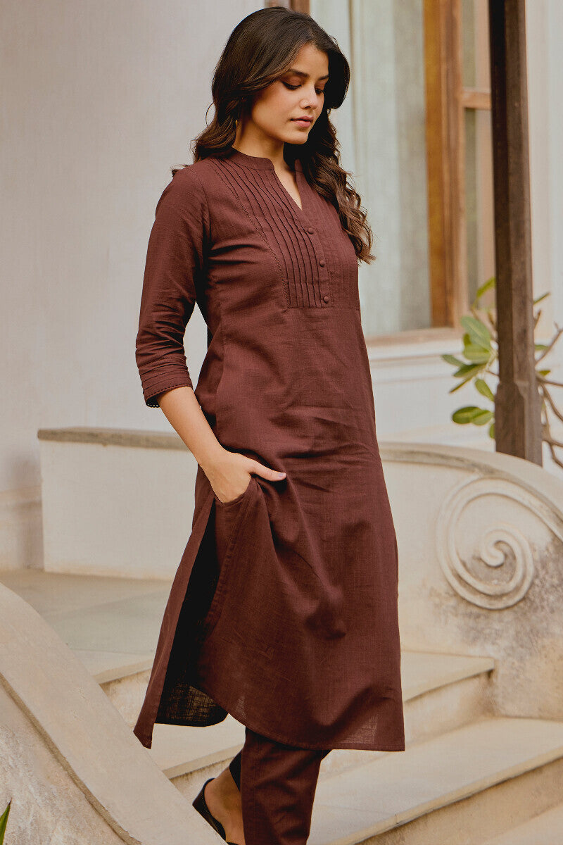 Roza Nida Brown Narrow Pants