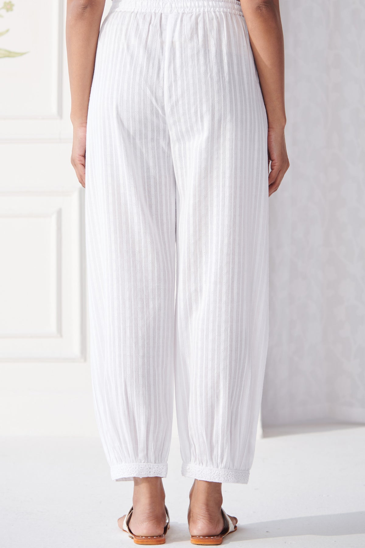 Raahat Aafiyah White Izhaar Pants