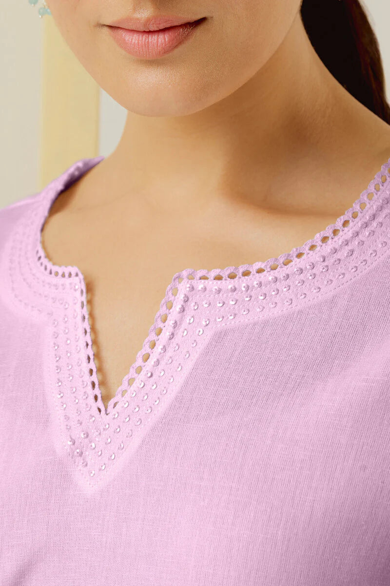 Surplus: Roza Seerat Lilac Kurta