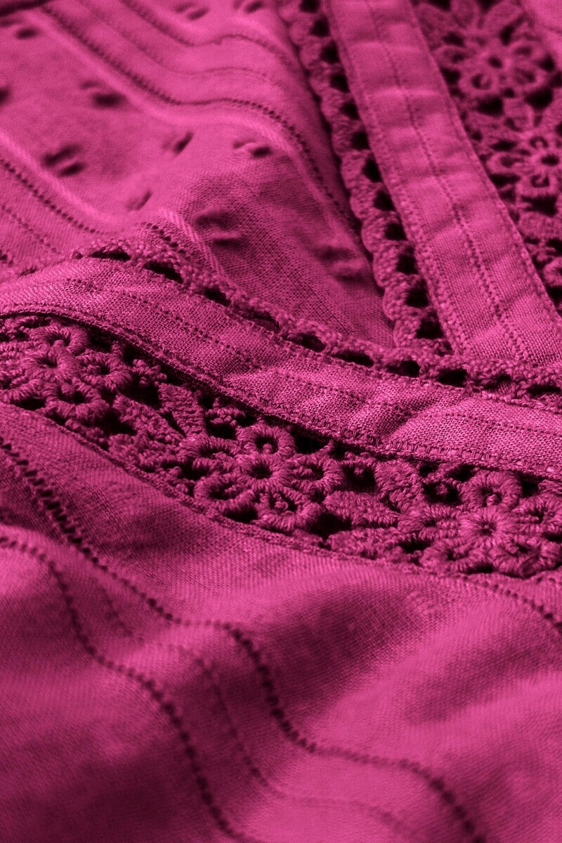 Roza Sehr Magenta Kurta