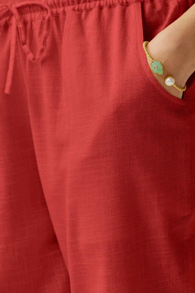 Surplus: Roza Nida Red Narrow Pants