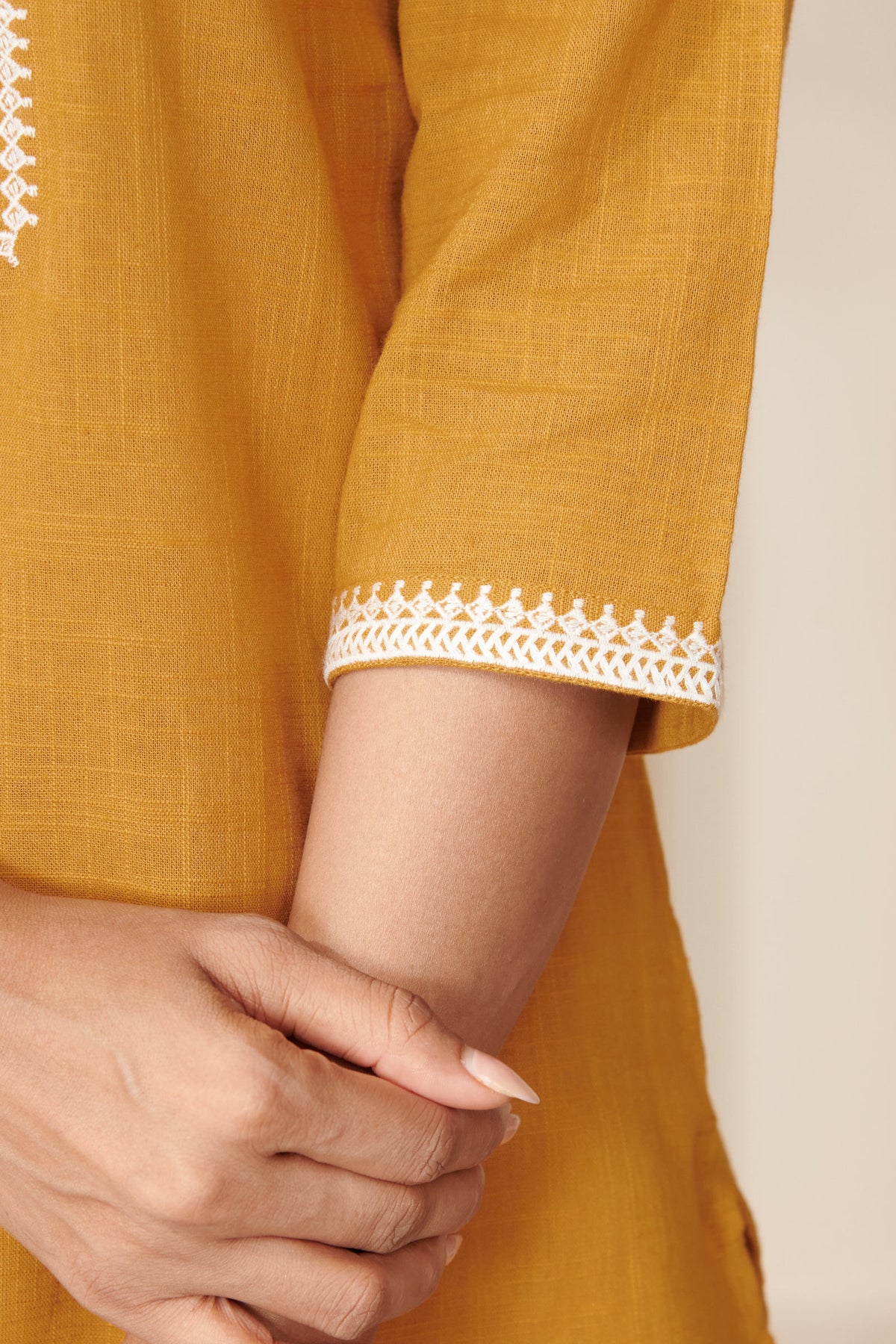Surplus: Mehraab Raziya Mustard Top