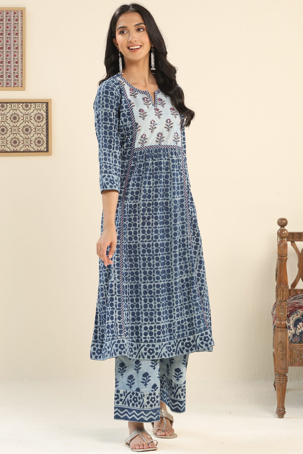 Nurtaj Seerat Bagru Kurta