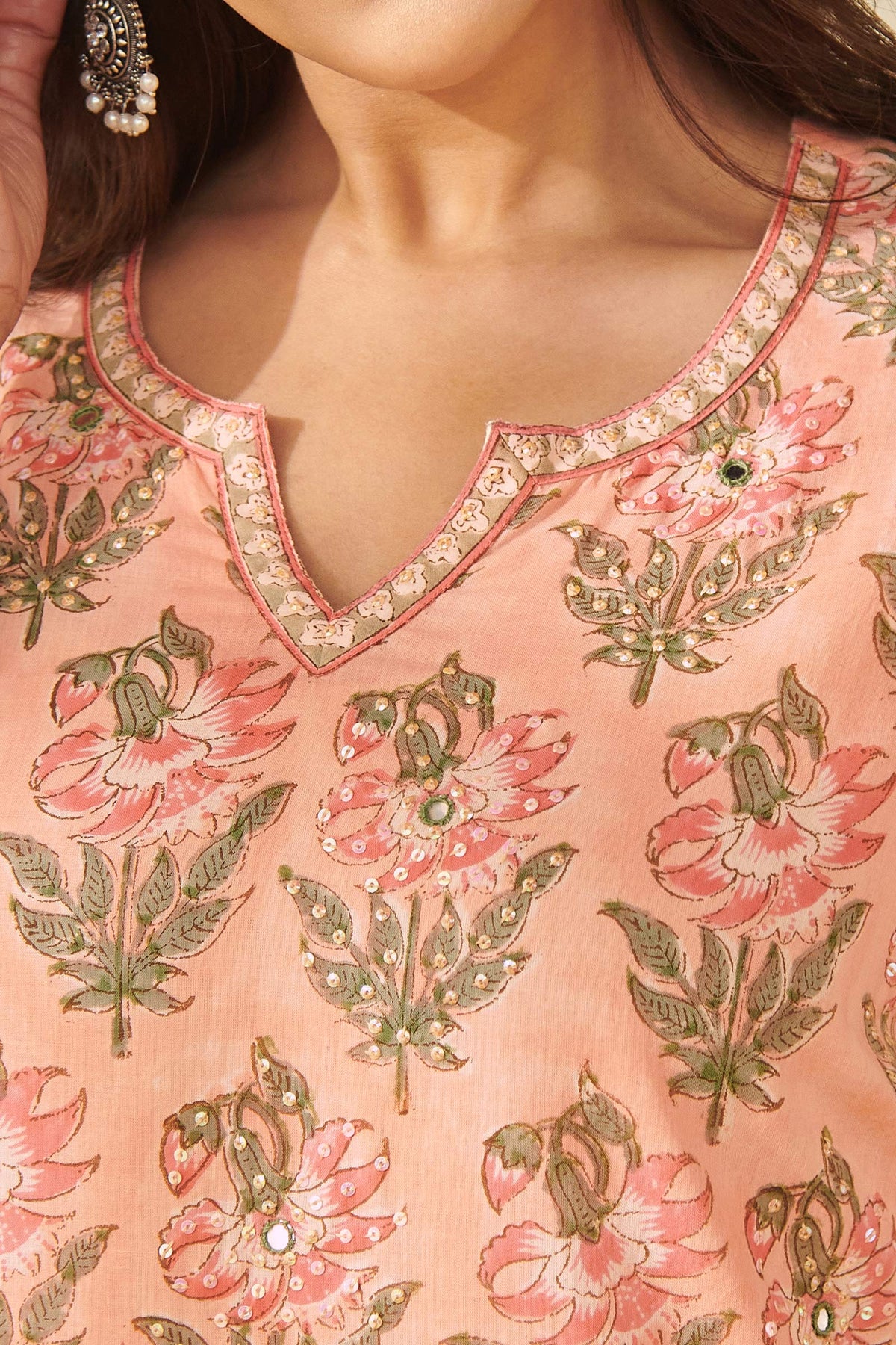 Gulbarg Kaira Sanganeri Kurta