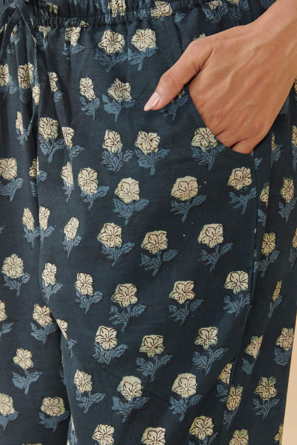 Sehra Seher Bagru Narrow Pants