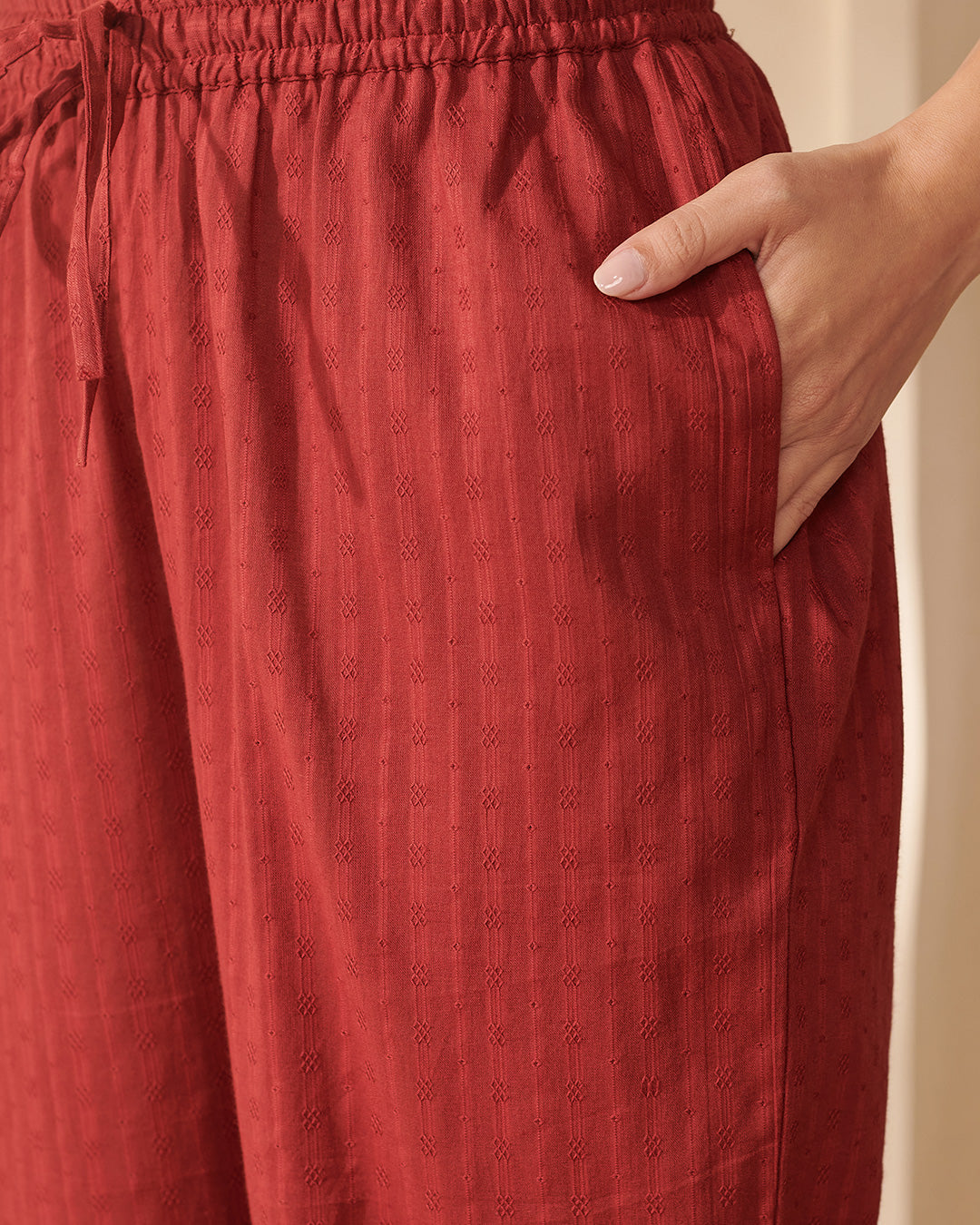 Roza Rahida Alta Red Pants