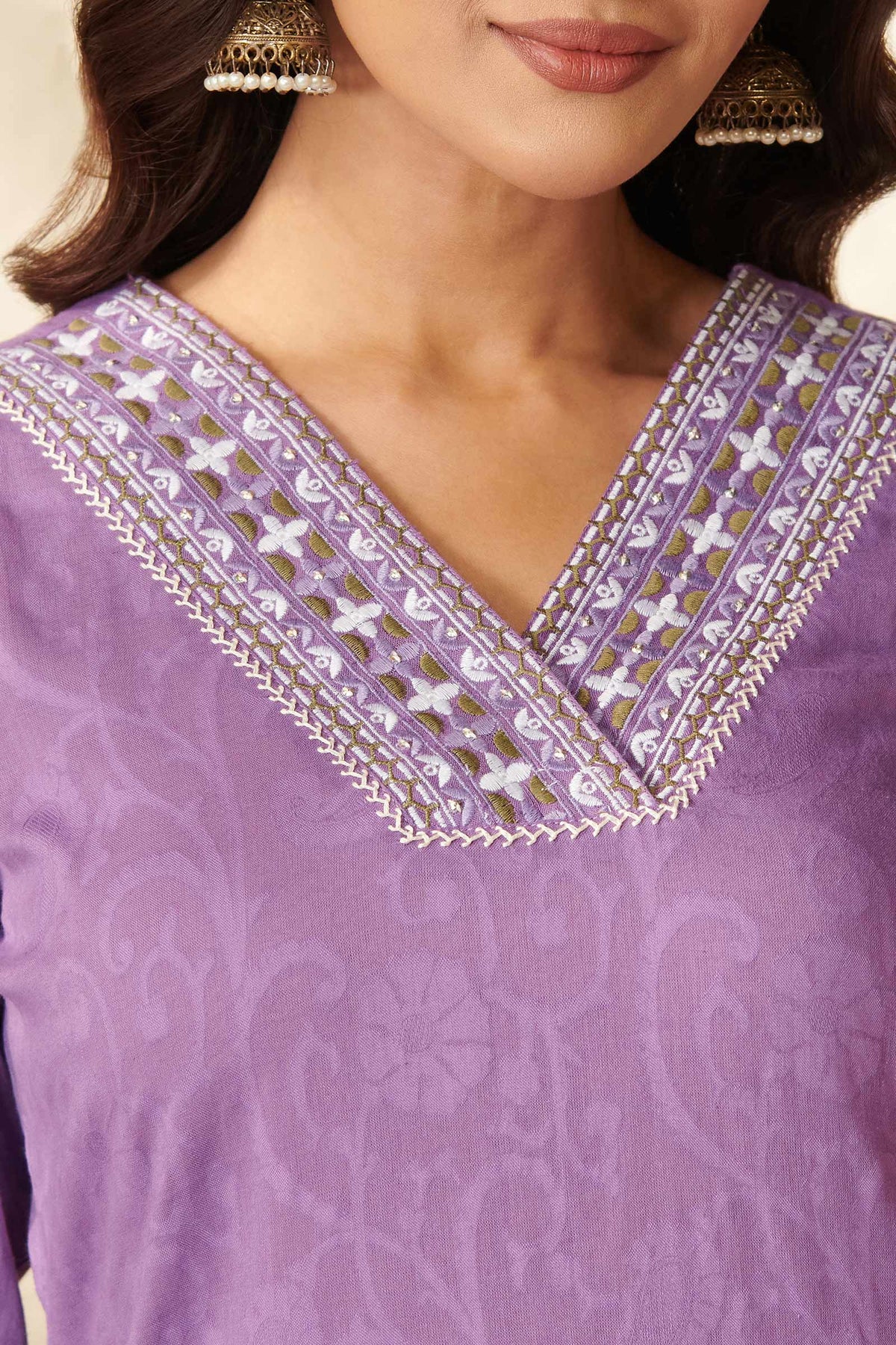 Mehraab Shaheena Purple Kurta