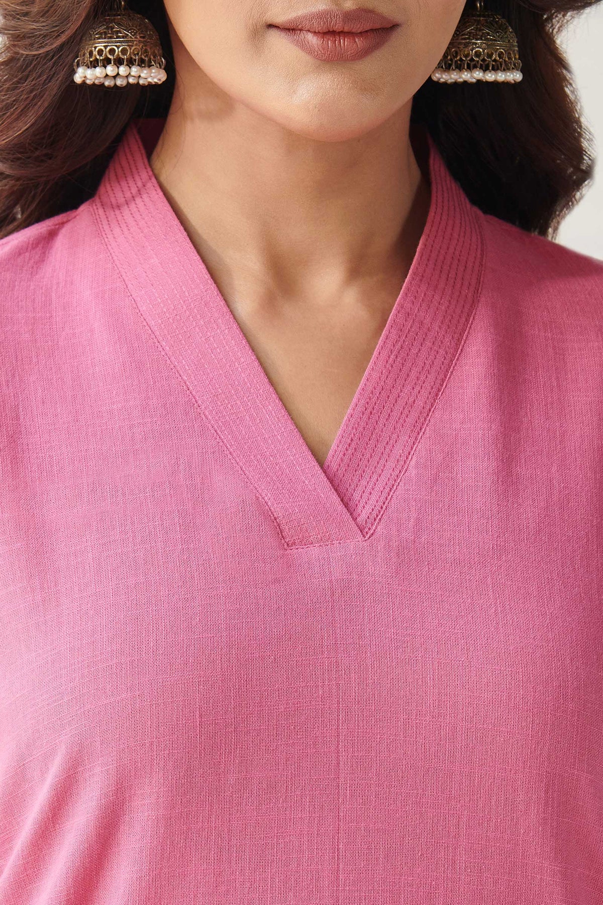 Roza Rehana Pink Kurta