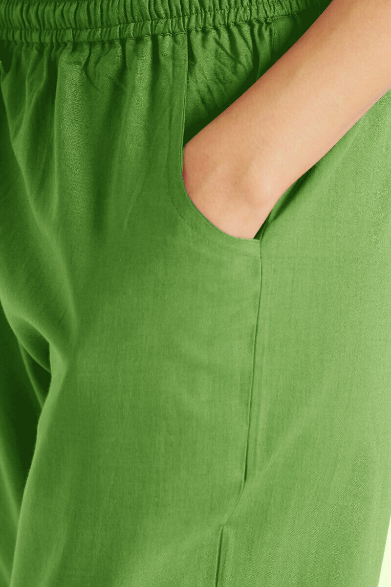 Roza Sehr Leaf Green Narrow Pants