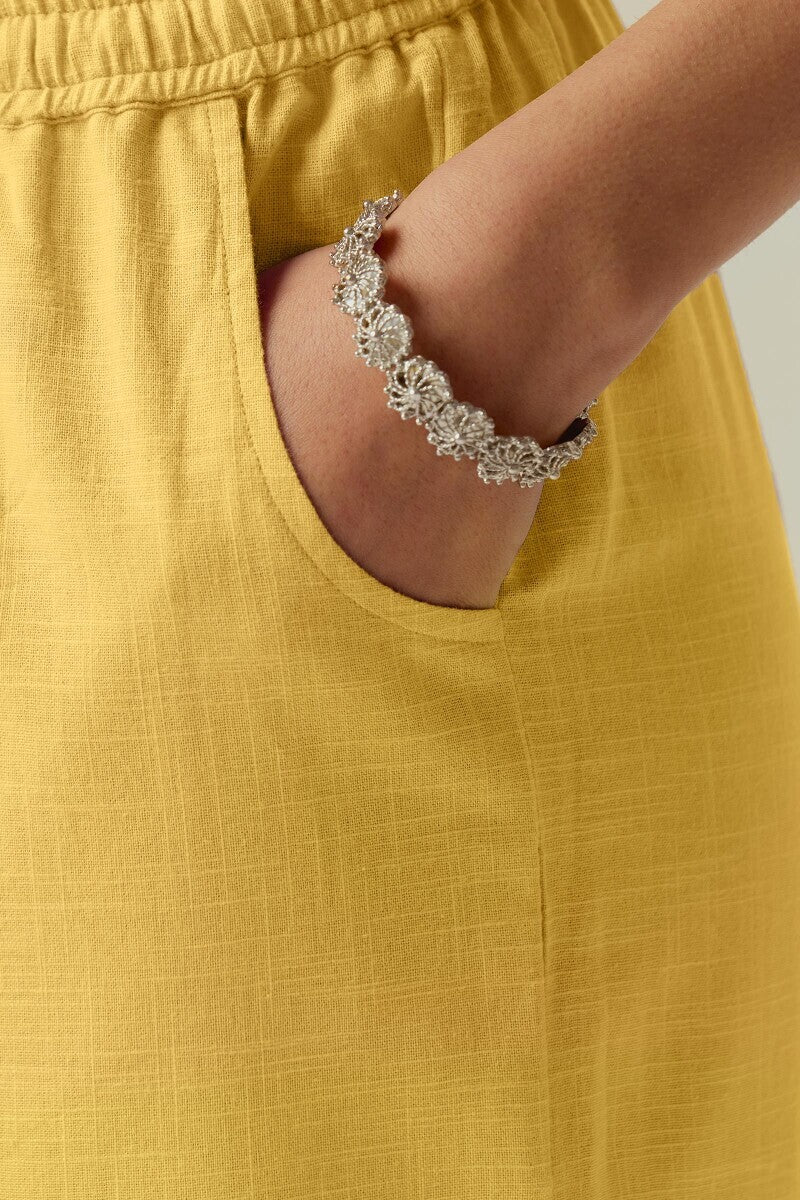 Surplus: Roza Zara Lemon Yellow Farsi