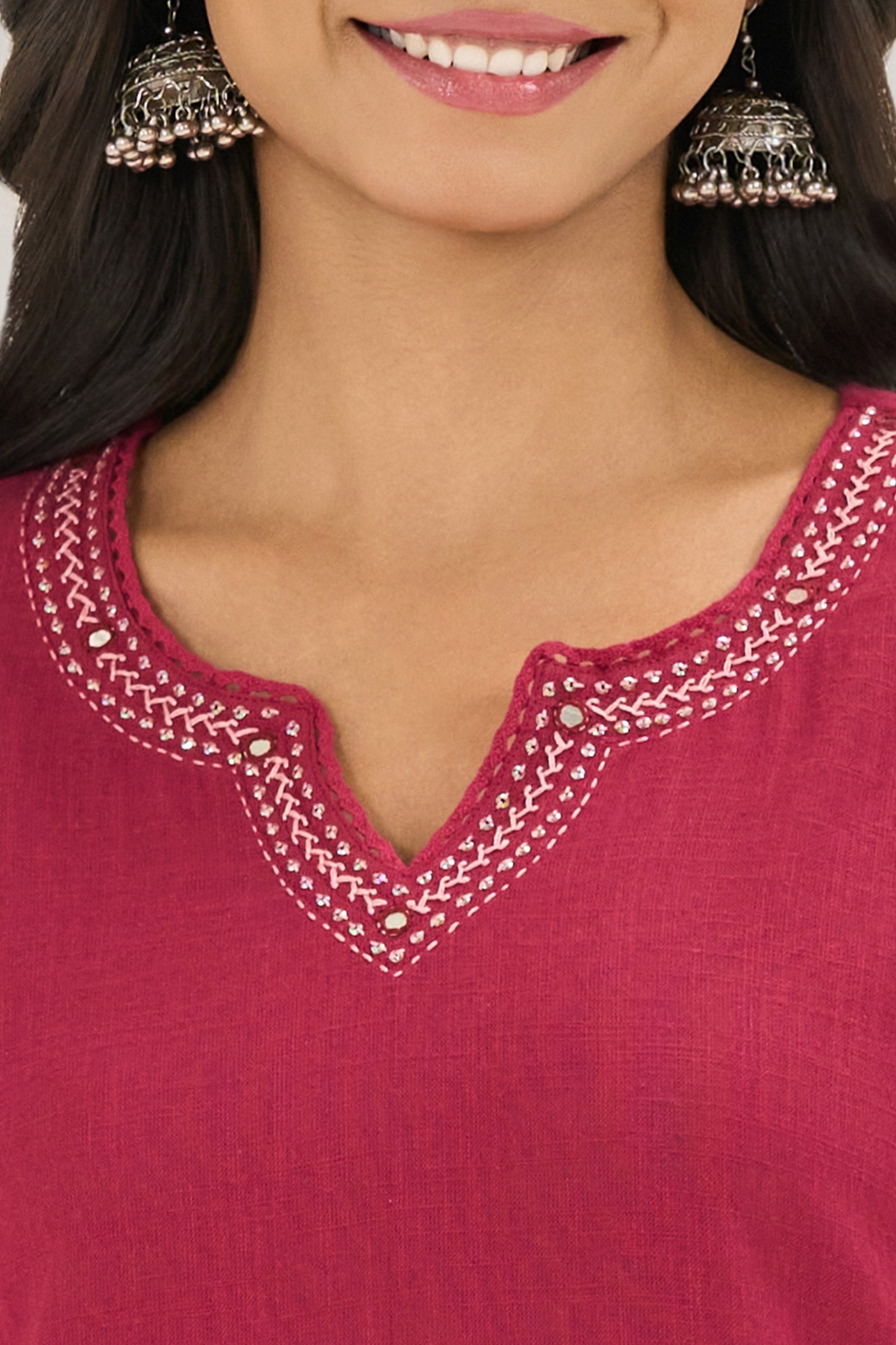 Roza Zara Berry Kurta