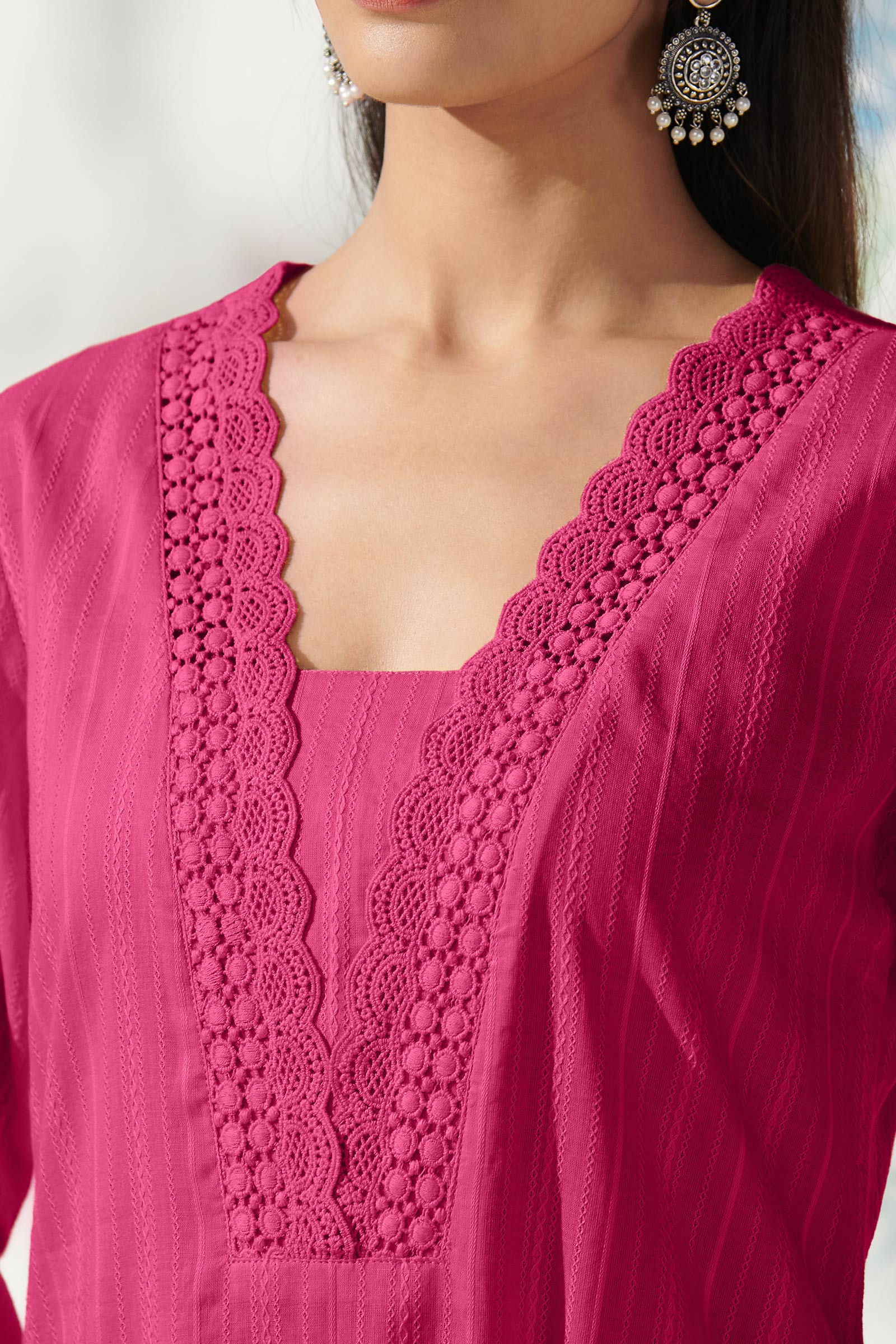 Surplus: Roza Farah Pink Kurta