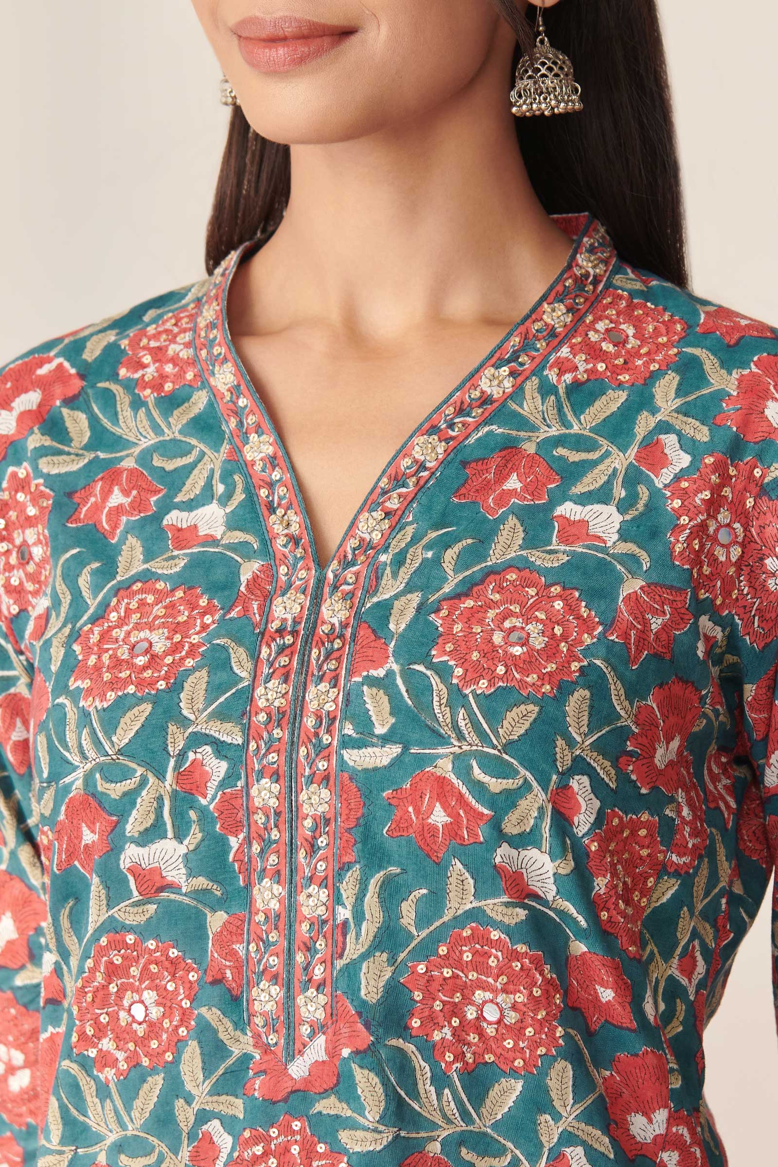 Zahira Farah Sanganeri Kurta
