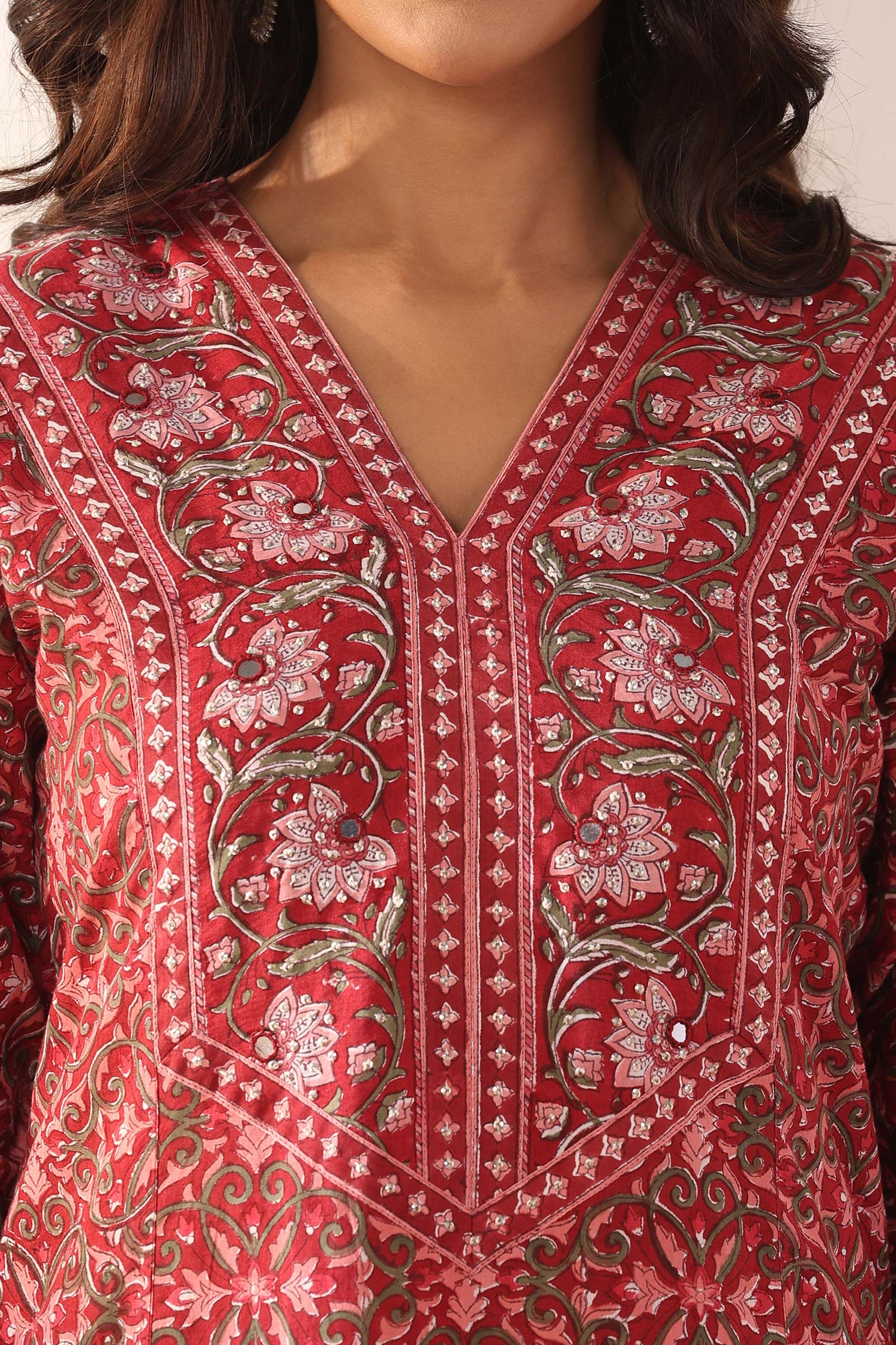 Gulbarg Zehna Sanganeri Kurta