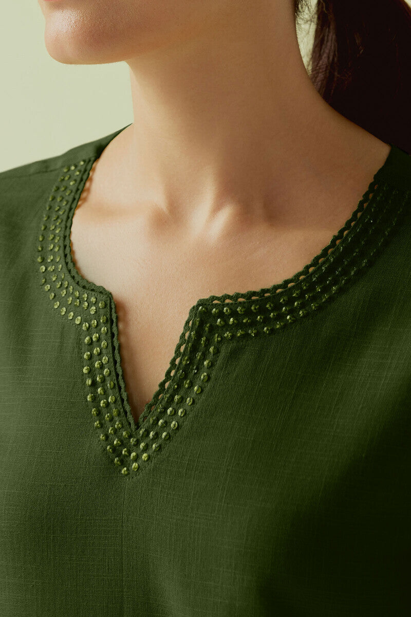 Roza Zara Emerald Green Kurta
