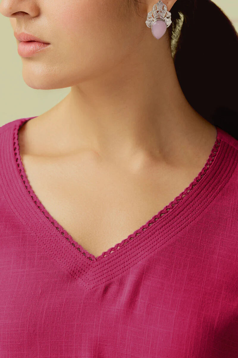 Surplus: Roza Zara Rose Pink Kurta