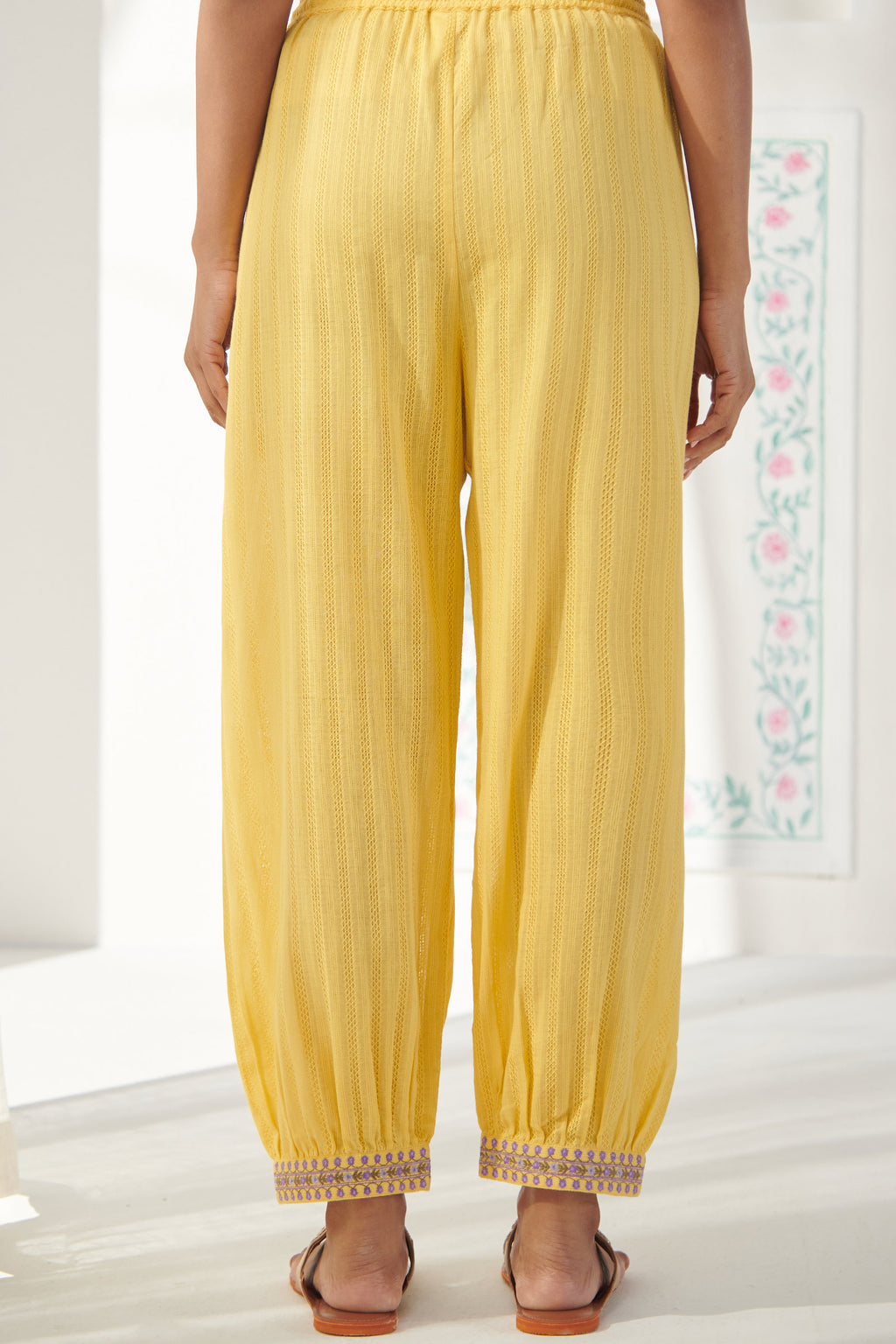 Mehraab Zaina Yellow Izhaar Pants