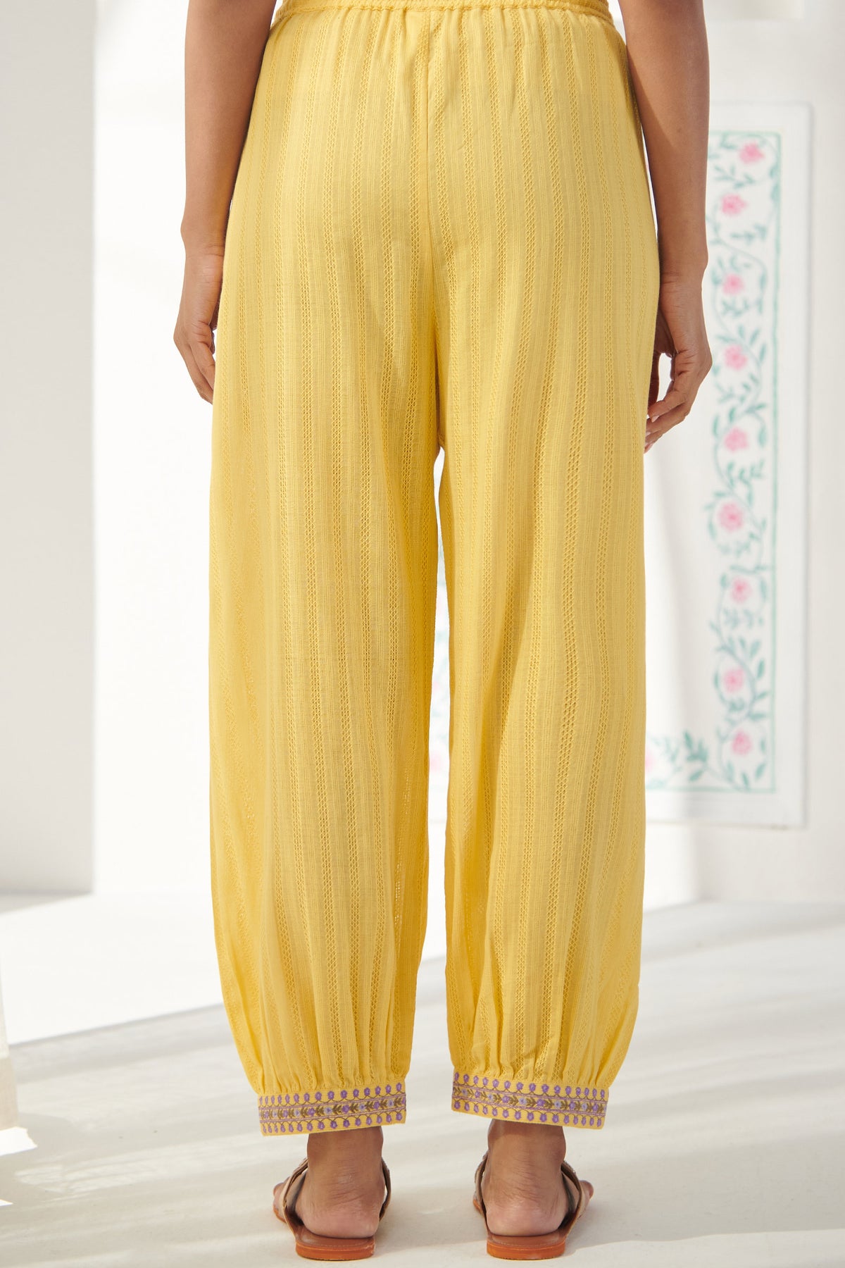 Mehraab Zaina Yellow Izhaar Pants