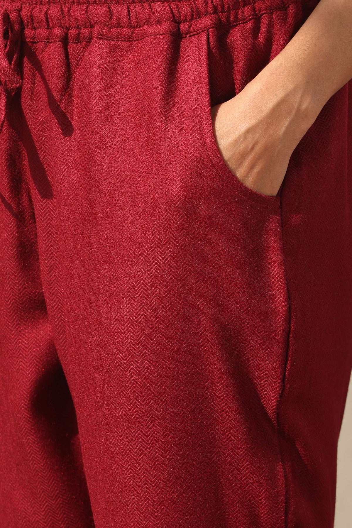 Naadirah Gulbahar Faux Wool Narrow Pants