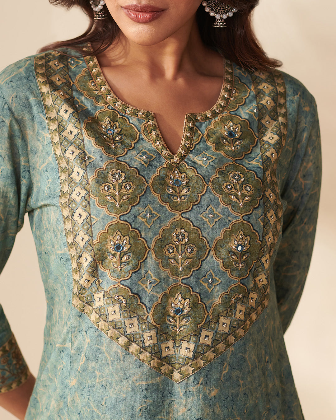 Rangrez Aafiya Blue Kurta