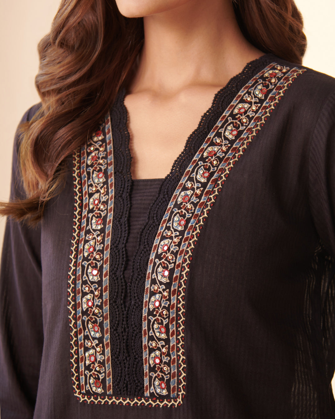 Sehra Amarya Ajrak Kurta
