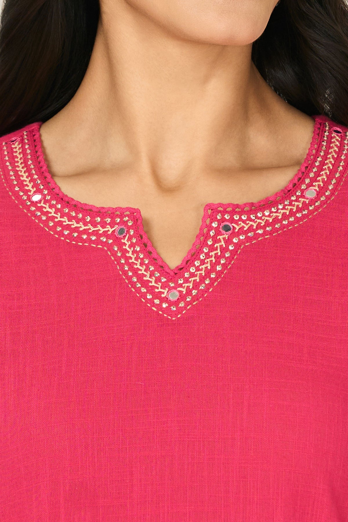 Roza Zara Fuchsia Kurta
