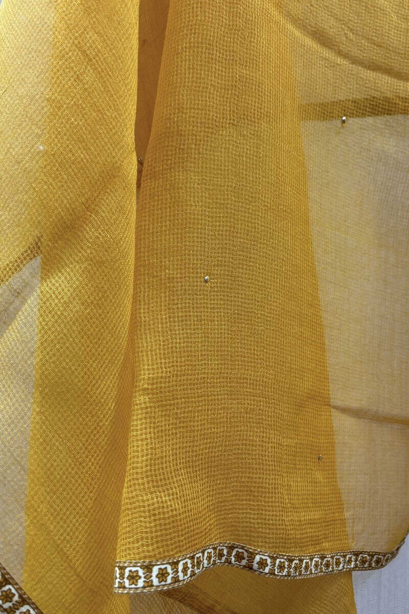Mustard Kota Dupatta