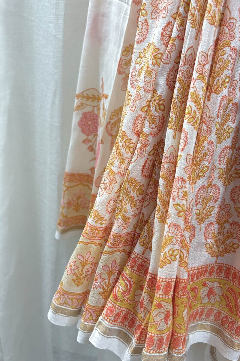 Sanganeri Cotton Silk Saree
