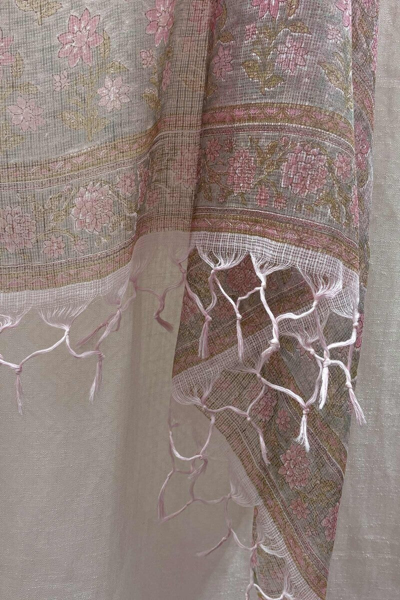 Pink Kota Printed Dupatta