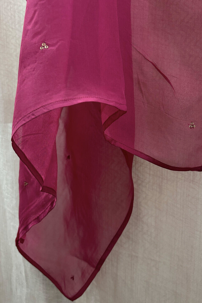 Pink Organza Dupattas