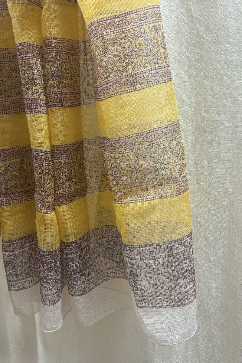 Off-White Sanganeri Saree