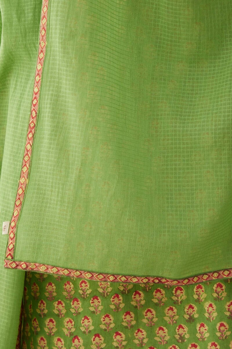 Gulshan Bagh Fizah Green Dupatta