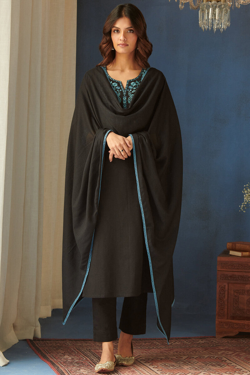 Roza Seerat Black Kurta
