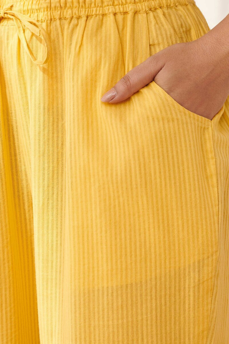 Rosheen Samaira Yellow Narrow Pants
