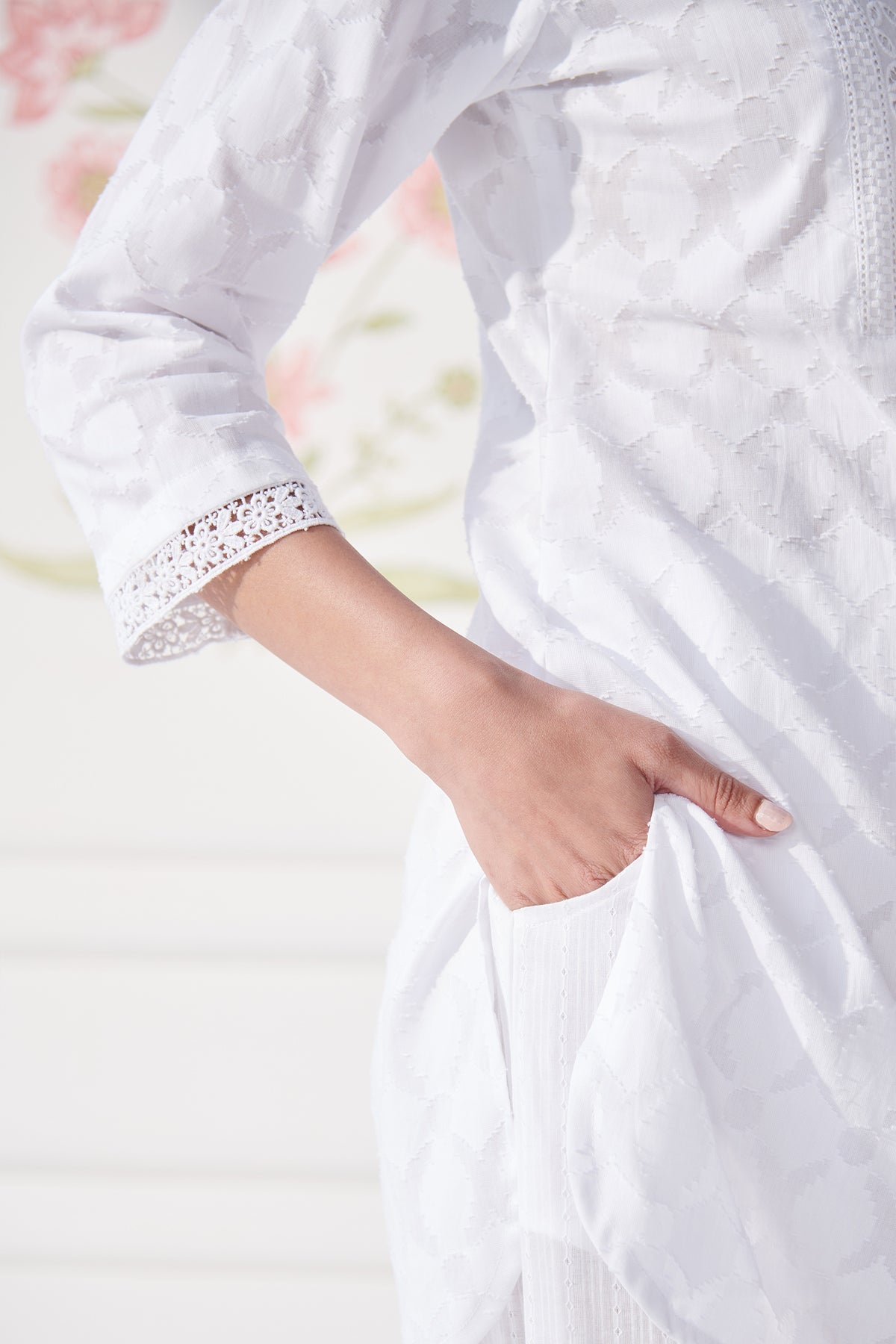 Mumtaz Mahek White Co-Ord Set