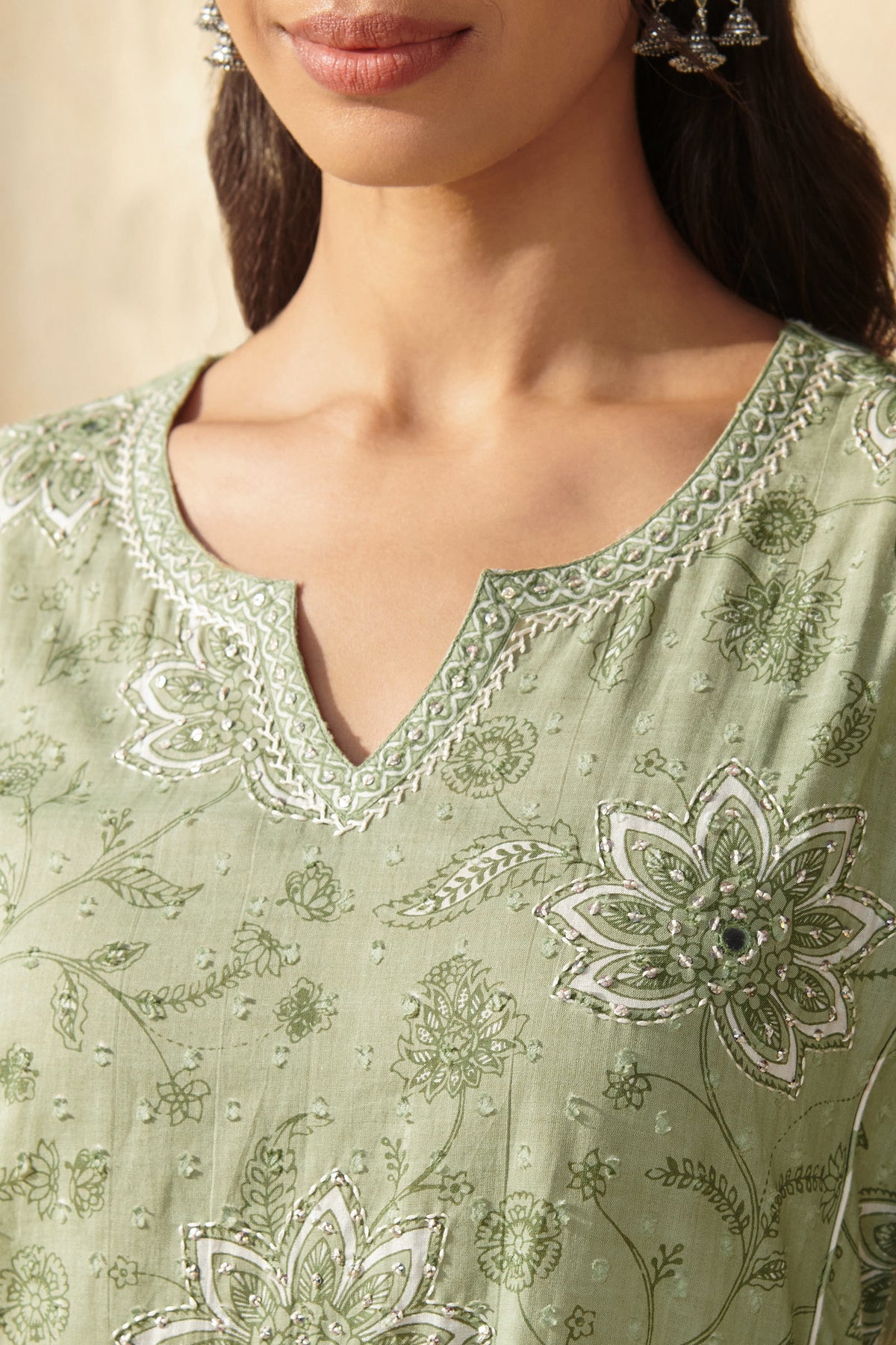 Gauhar Shireen Sanganeri Kurta